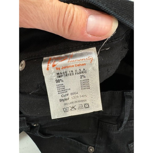 Citizen of Humanity Womens Phantom Skinny Jean Size 25 Black Crop Denim Low Rise - Picture 13 of 15